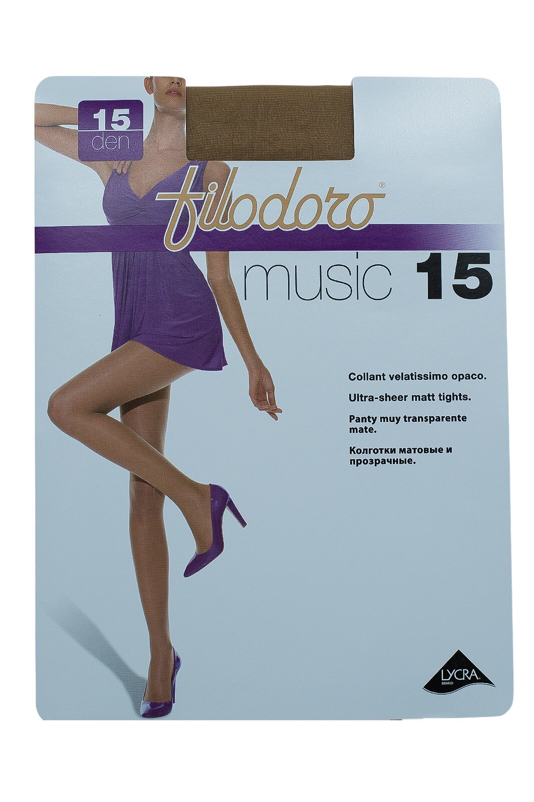 Ciorap Music 15 Den, Maro Nocciola
